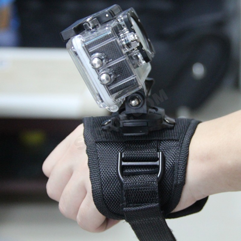 Držák kamery - 360° otočný rukavicový popruh na zápěstí