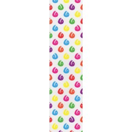 Griptape HELLA GRIP 152x610mm Sloth Dot | RAINBOW SLOTHS ON WHITE