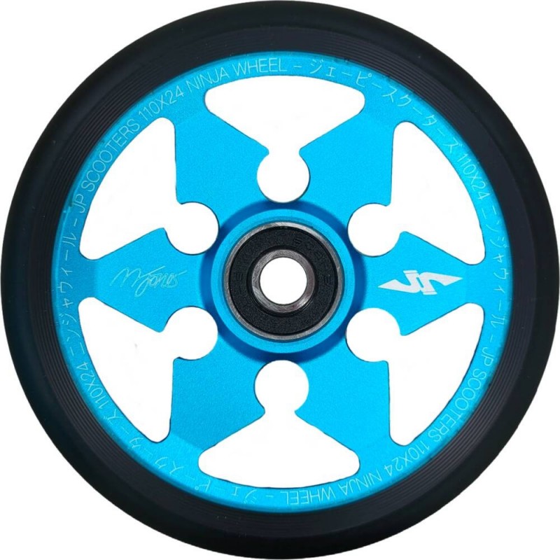 Kolečko JP SCOOTERS Ninja 6-Spoke | 110mm | 88A | ABEC-9 | BLUE-BLACK