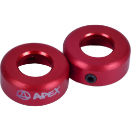 Koncovky APEX do řídítek | sada 2ks | RED