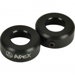 Koncovky APEX do řídítek | sada 2ks | BLACK