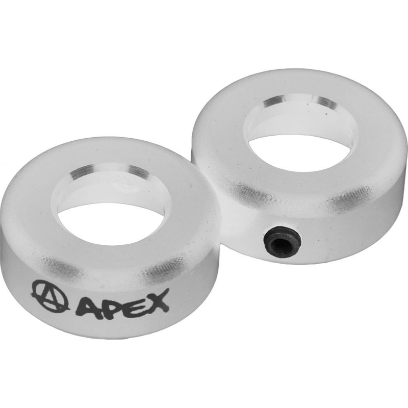 Koncovky APEX do řídítek | sada 2ks | SILVER