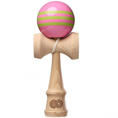Kendama KENDAMA USA Kaizen Triple Stripe | Gloss | PINK-GREEN