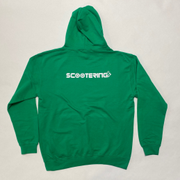 Mikina SCOOTERING Long Hoodie s kapucí | KELLY GREEN