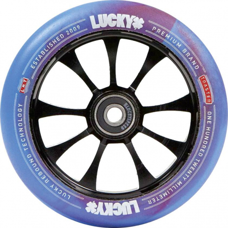 Kolečko LUCKY Toaster 120mm | 86A | SWIRL RED-BLUE