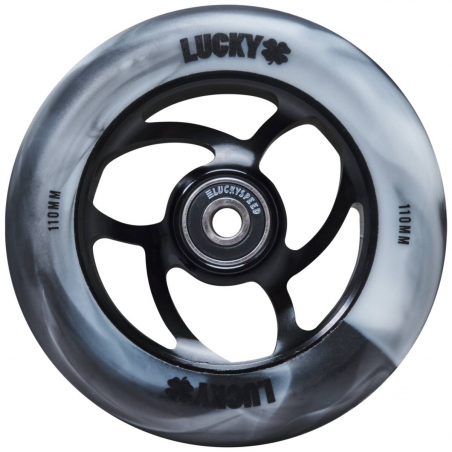 Kolečko LUCKY Torsion 110mm | 86A | BLACK-WHITE SWIRL