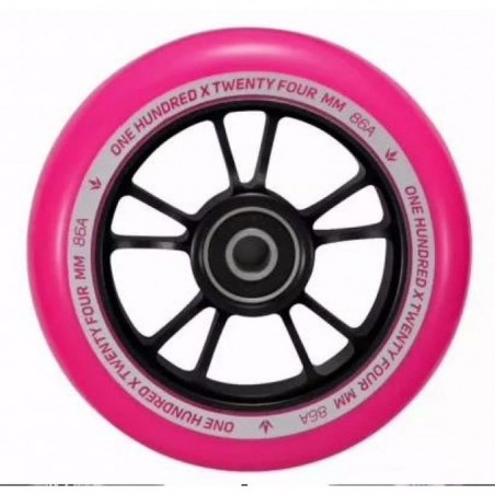 Kolečko BLUNT 10 Spokes 100mm | 86A | ABEC-9 | BLACK-PINK
