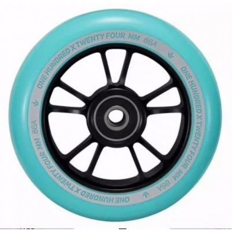 Kolečko BLUNT 10 Spokes 100mm | 86A | ABEC-9 | BLACK-TEAL