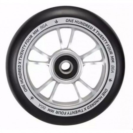 Kolečko BLUNT 10 Spokes 100mm | 86A | ABEC-9 | BLACK-SILVER