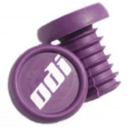 Koncovky ODI do řidítek ocelových | sada 2ks | PURPLE