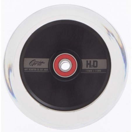 Kolečko GRIT Hollow Core H2O 110mm | ABEC 9 | BLACK-CLEAR