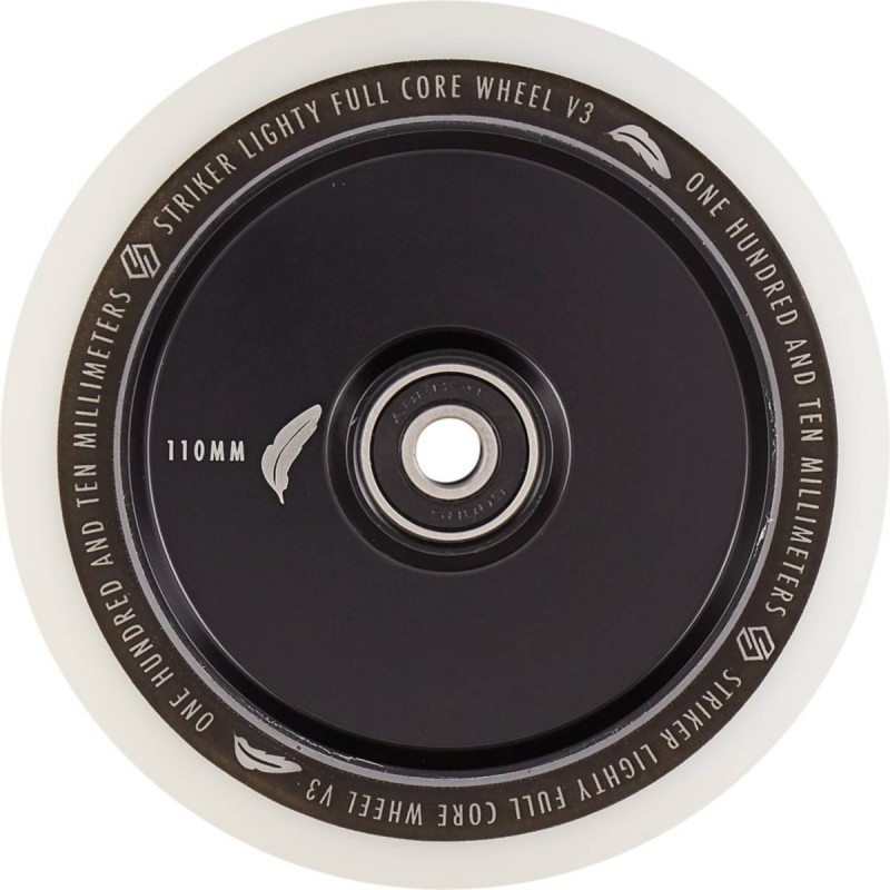 Kolečko STRIKER Lighty Full Core V3 WHITE PU 110mm | 88A | ABEC-9 | BLACK