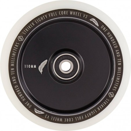 Kolečko STRIKER Lighty Full Core V3 WHITE PU 110mm | 88A | ABEC-9 | BLACK