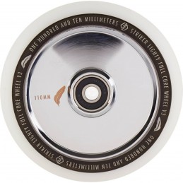 Kolečko STRIKER Lighty Full Core V3 WHITE PU 110mm | 88A | ABEC-9 | CHROME