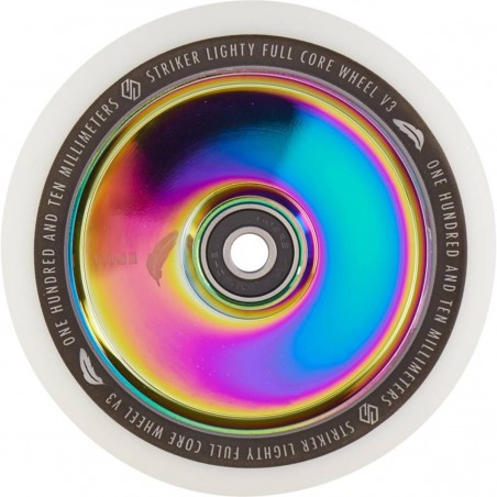 Kolečko STRIKER Lighty Full Core V3 WHITE PU 110mm | 88A | ABEC-9 | RAINBOW