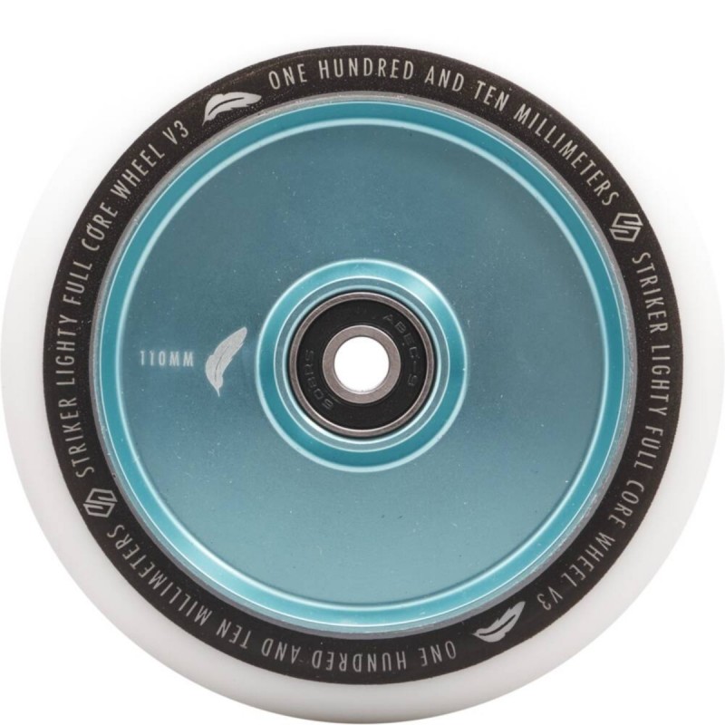 Kolečko STRIKER Lighty Full Core V3 WHITE PU 110mm | 88A | ABEC-9 | TEAL