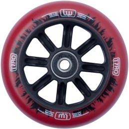 Kolečko LONGWAY  Tyro 100x24mm | ABEC-9 | RED-BLACK FLAME