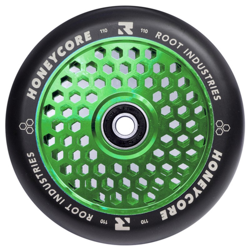 Kolečko ROOT HoneyCore 110mm | ABEC-11 | BLACK-GREEN