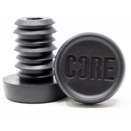 Koncovky CORE do řidítek hliníkových | sada 2ks | BLACK