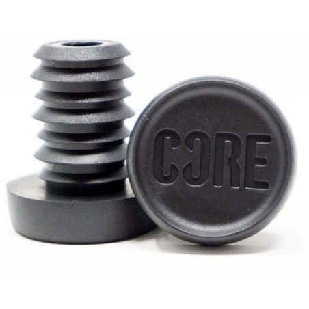 Koncovky CORE do řidítek hliníkových | sada 2ks | BLACK