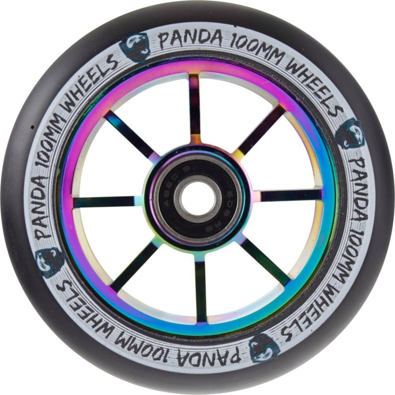 Kolečko PANDA Spoked V2 100mm | ABEC-9 | RAINBOW