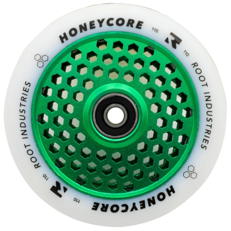 Kolečko ROOT HoneyCore 110mm | ABEC-11 | WHITE-GREEN