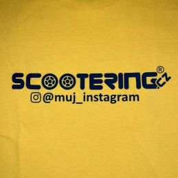 Tisk vlastního Instagram odkazu na Merch Scootering.cz - 1x