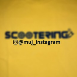 Tisk vlastního Instagram odkazu na Merch Scootering.cz - 1x