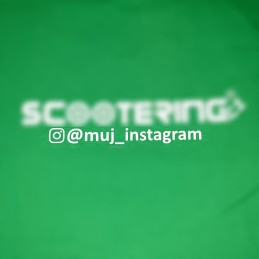 Tisk vlastního Instagram odkazu na Merch Scootering.cz - 1x