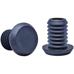 Koncovky DIAL 911 do řídítek hliníkových | sada 2ks | BLACK
