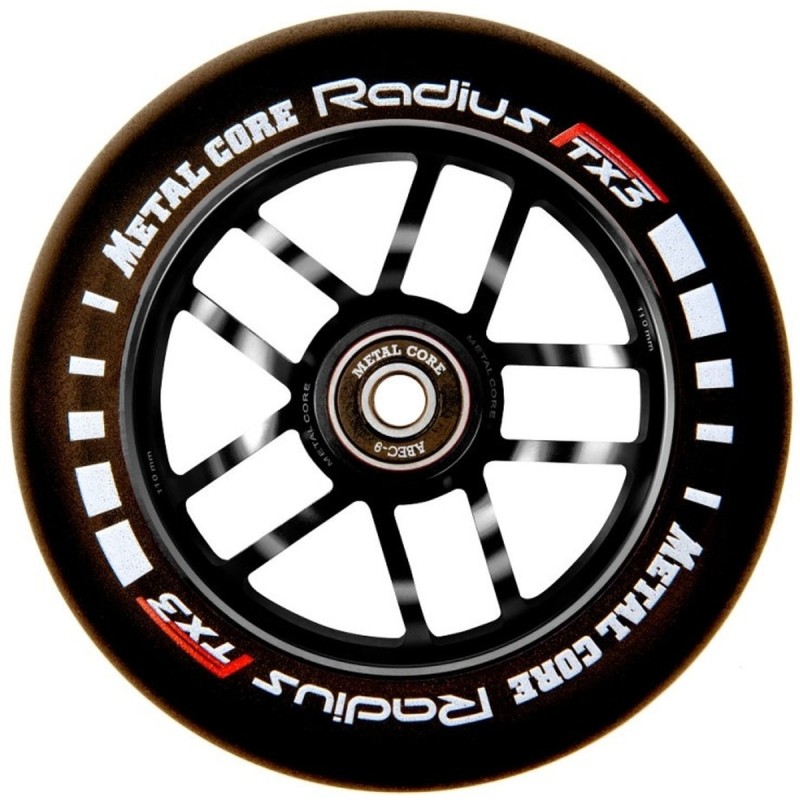 Kolečko METAL CORE Radius | 110mm | 88A | ABEC-9 | BLACK