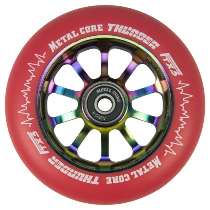 Kolečko METAL CORE Thunder | 110mm | 88A | ABEC-9 | RED-RAINBOW