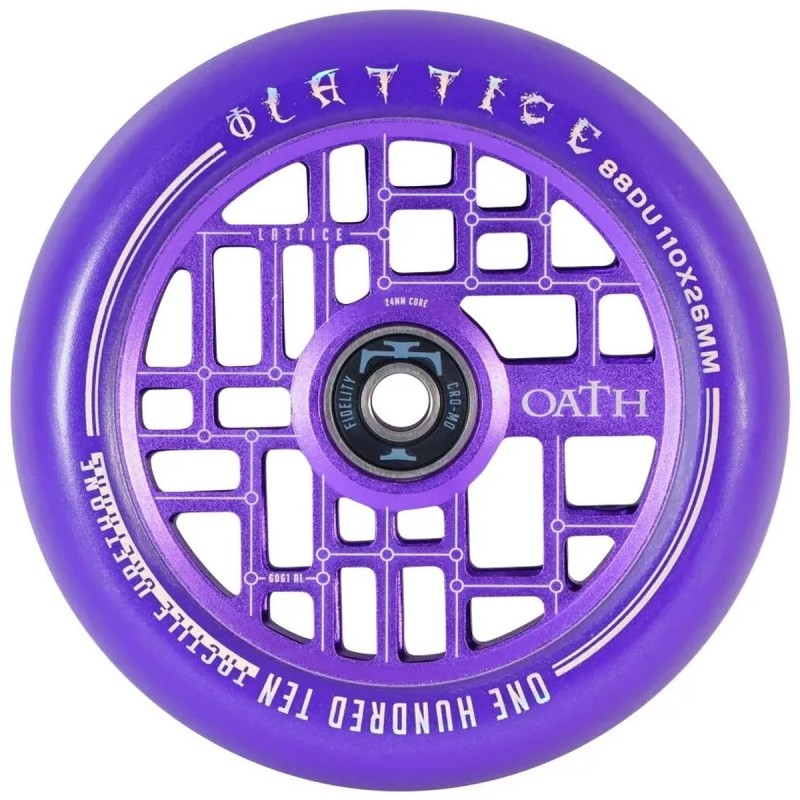 Kolečko OATH Lattice 110*24/26mm | 88A | ABEC-9 | PURPLE