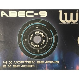 Ložiska LONGWAY Vortex | ABEC 9 | Sada 4ks s rozpěrkami