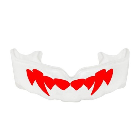 Chránič zubů DBX BUSHIDO Hydragel s tesáky | WHITE-RED
