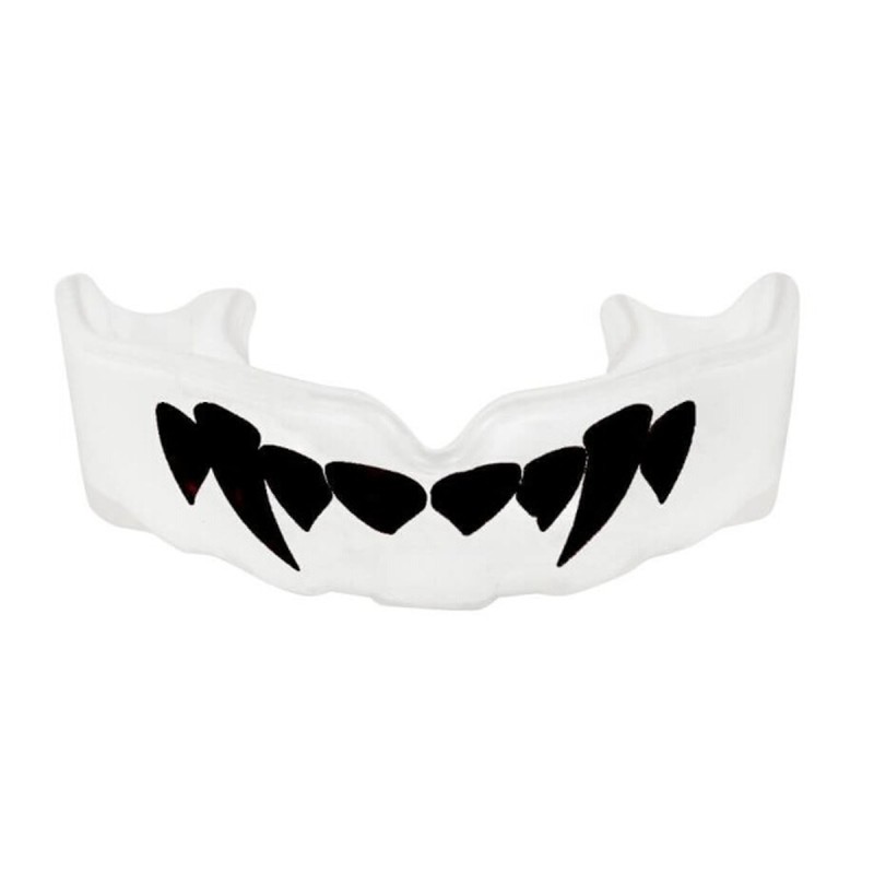 Chránič zubů DBX BUSHIDO Hydragel s tesáky | WHITE-BLACK