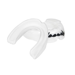 Chránič zubů DBX BUSHIDO Hydragel s tesáky | WHITE-BLACK