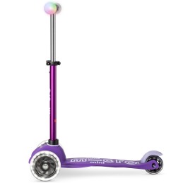 Mini koloběžka MICRO Deluxe Magic LED | PURPLE