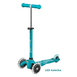 Mini koloběžka MICRO Deluxe LED | AQUA