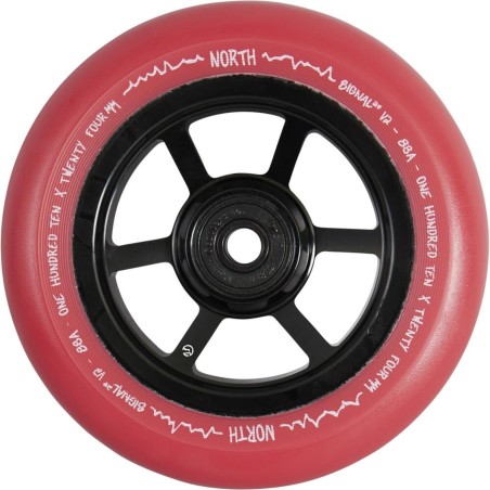 Kolečko NORTH Signal V2 110x24mm | 88A | ABEC-9 | RED