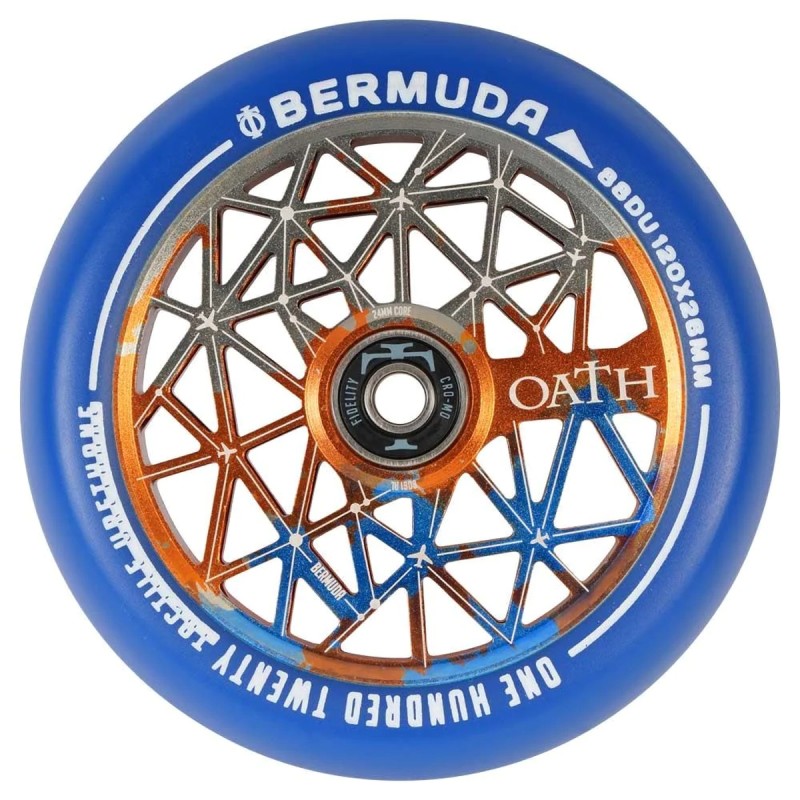 Kolečko OATH Bermuda 110*24/26mm | 88A | ABEC-9 | ORANGE-BLUE-TITANIUM