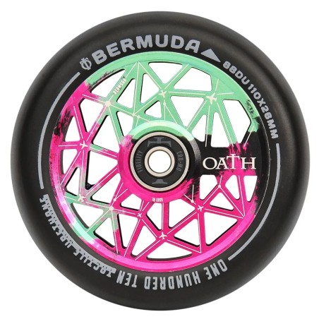 Kolečko OATH Bermuda 110*24/26mm | 88A | ABEC-9 | GREEN-PINK-BLACK
