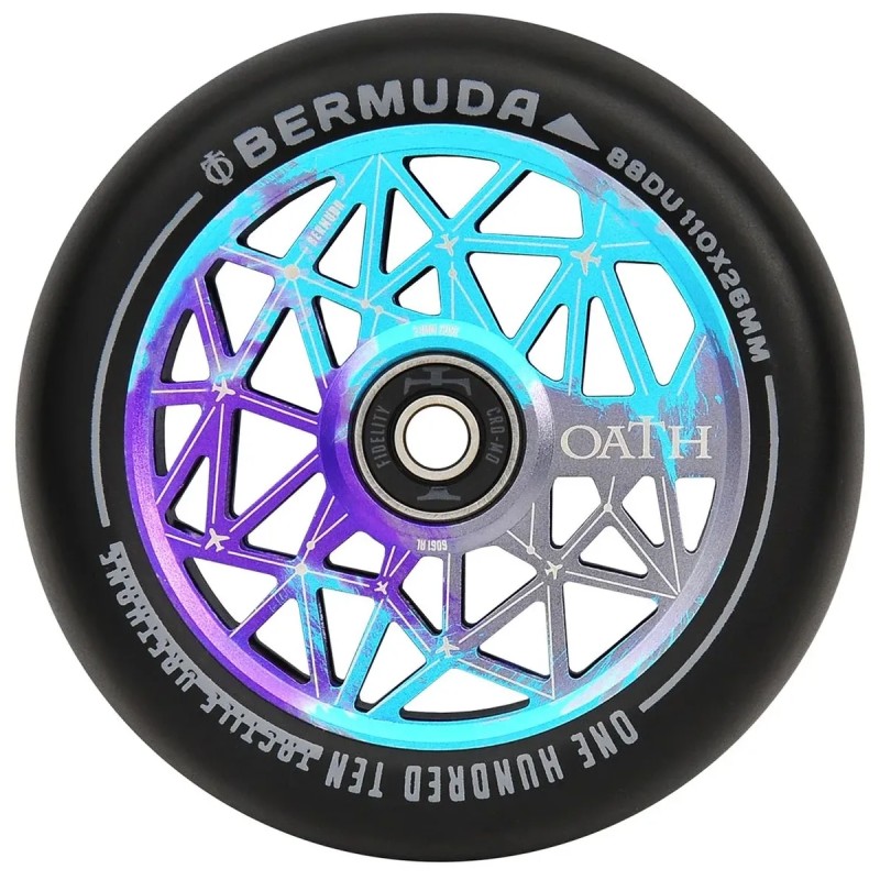 Kolečko OATH Bermuda 110*24/26mm | 88A | ABEC-9 | BLUE-PURPLE-TITANIUM