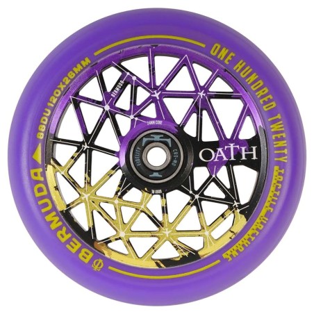 Kolečko OATH Bermuda 120x24/26mm | 88A | ABEC-9 | BLACK-PURPLE-YELLOW