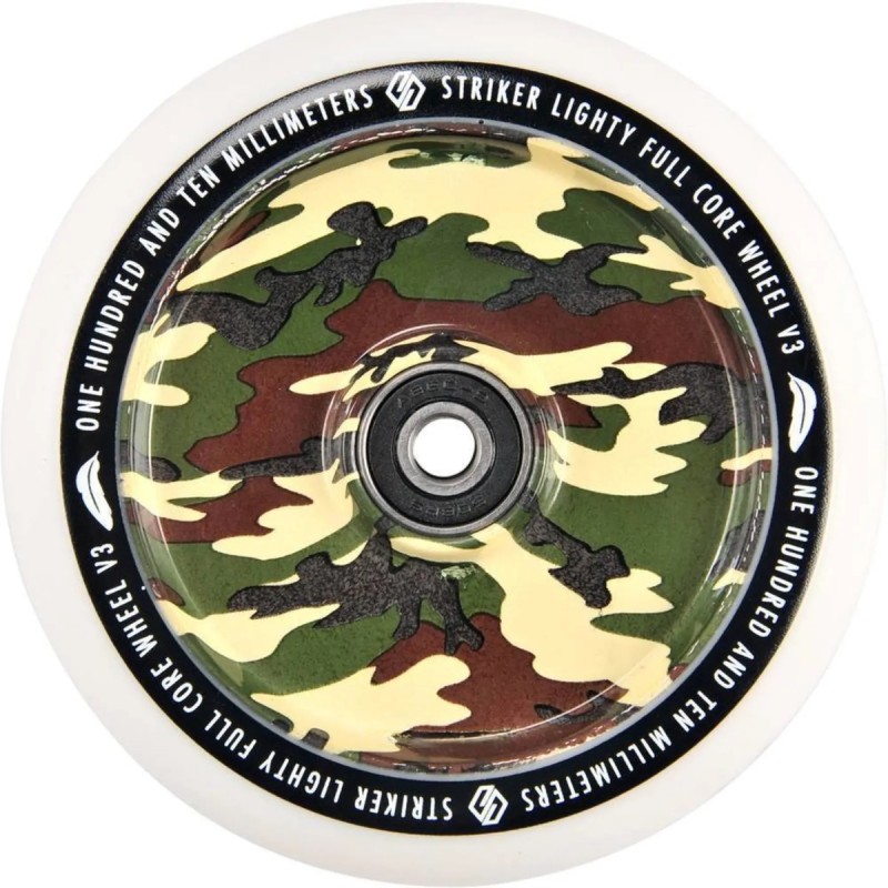Kolečko STRIKER Lighty Full Core V3 WHITE PU 110mm | 88A | ABEC-9 | CAMOUFLAGE