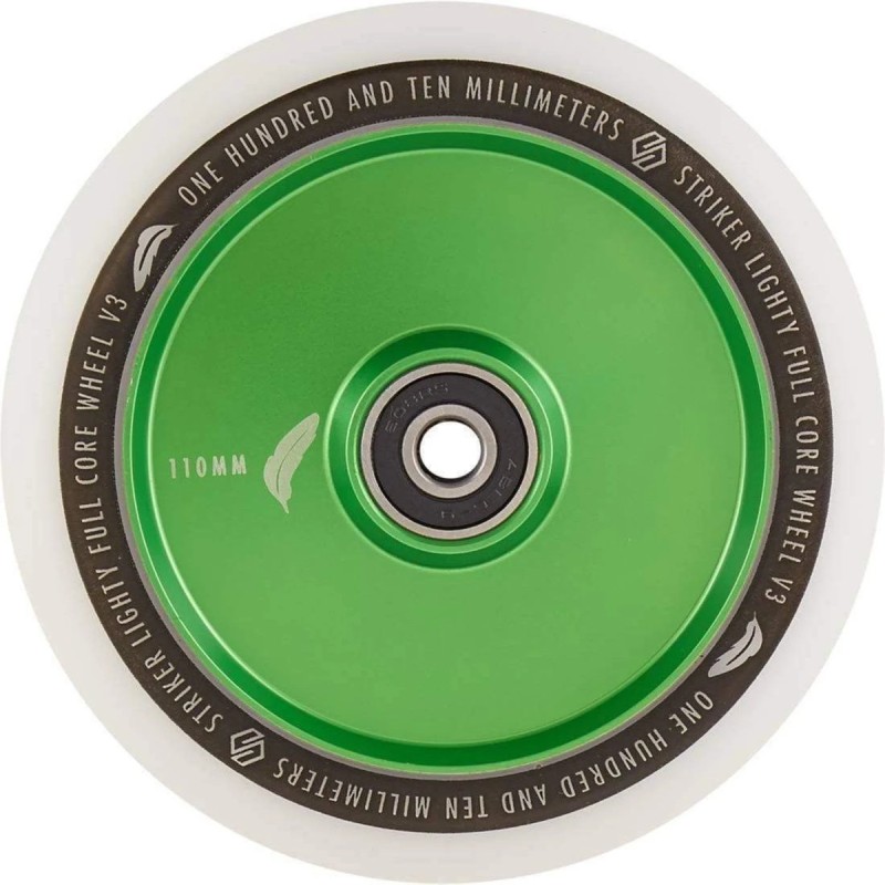 Kolečko STRIKER Lighty Full Core V3 WHITE PU 110mm | 88A | ABEC-9 | GREEN