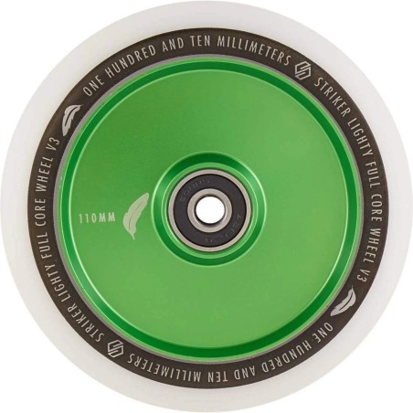 Kolečko STRIKER Lighty Full Core V3 WHITE PU 110mm | 88A | ABEC-9 | GREEN