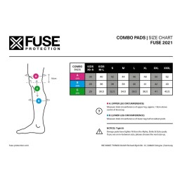 Chrániče kolen FUSE Omega 100 Knee Pads Combo | Velikosti S-XXL | BLACK-NEON