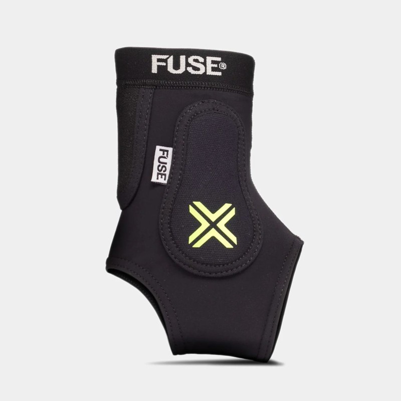 Chrániče kotníků FUSE Omega Ankelprotectors | Velikosti S-M/M-L | BLACK-NEON