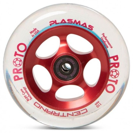 Kolečko PROTO x CENTRANO Plasma 110mm | CLEAR ON RED